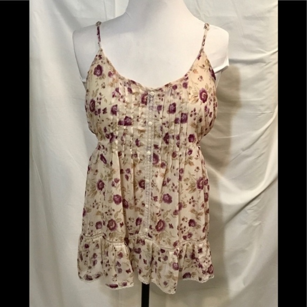 Decree Floral Tank Top - Picture 1 of 5